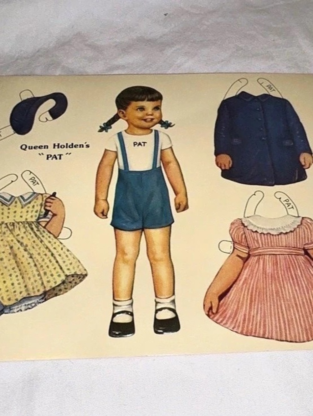 Queen Holden Cut-Out Dolls Postcards Pat Gloria Ann Set